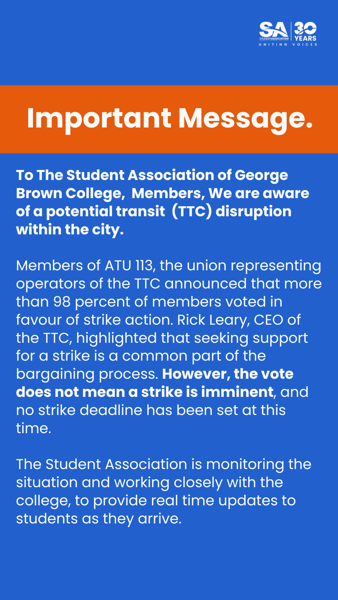 TTC strike notice may 2024 1080 x 1920 px
